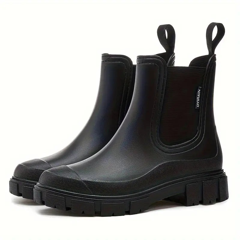Damen Stiefeletten im Chelsea-Stil zum Alltag in Schwarz