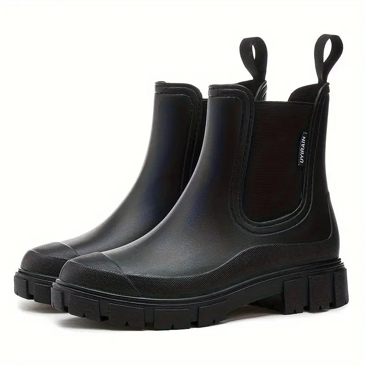 Damen Stiefeletten im Chelsea-Stil zum Alltag in Schwarz