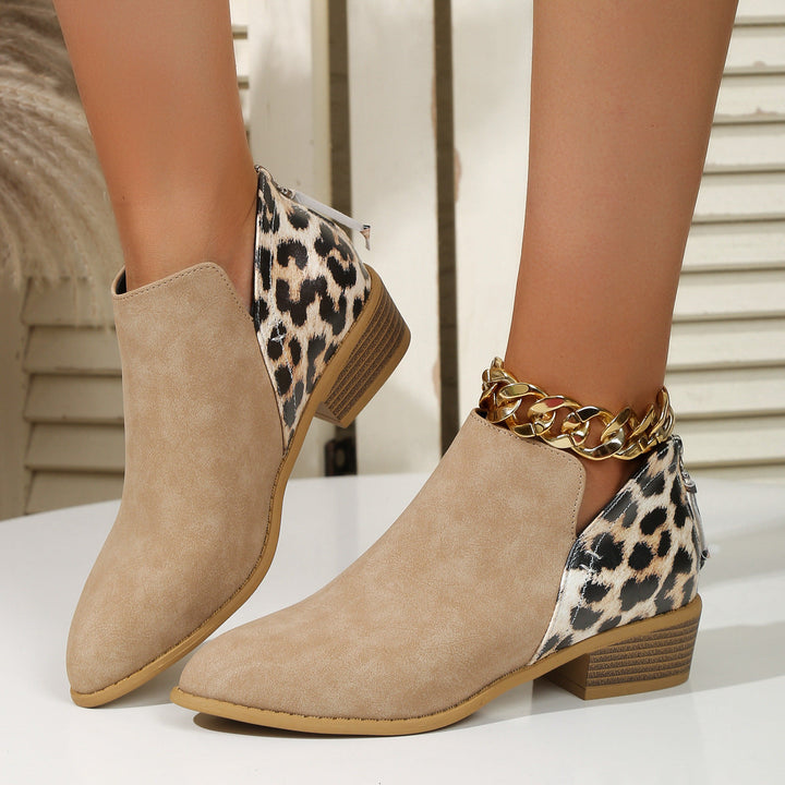 Damen Stiefeletten im Tierdruck elegant