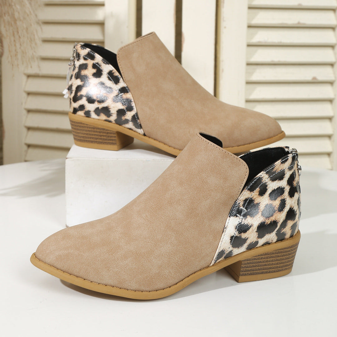 Damen Stiefeletten im Tierdruck elegant (6)