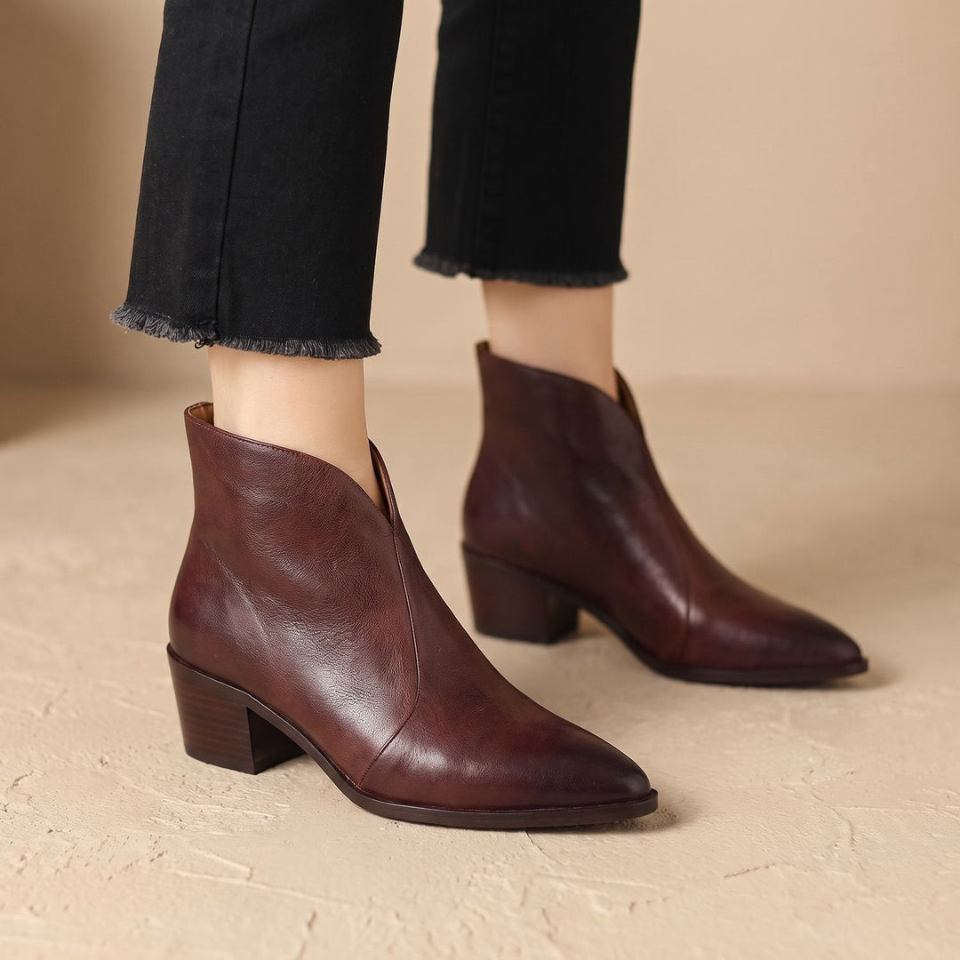 Damen Stiefeletten mit Blockabsatz für Alltag (3)