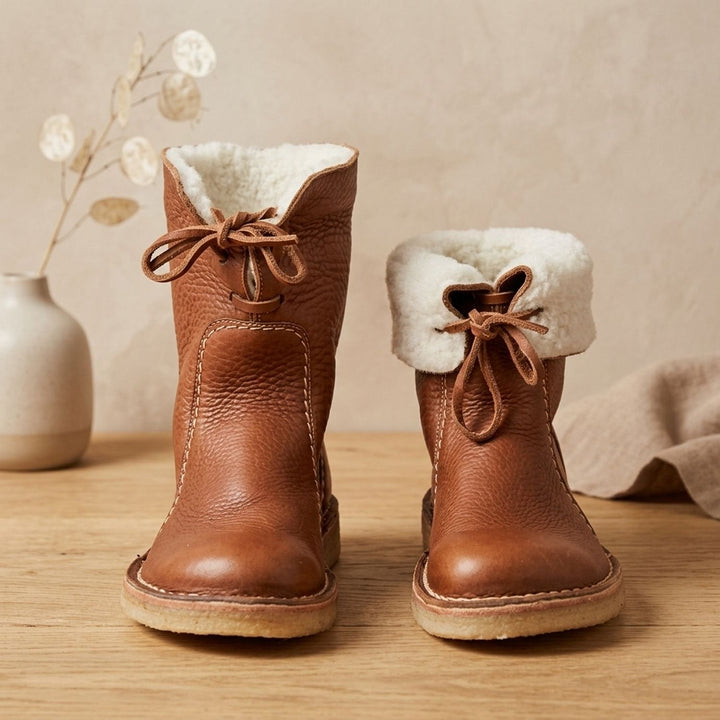 Damen Stiefeletten mit Fleecefutter für Winter (7)