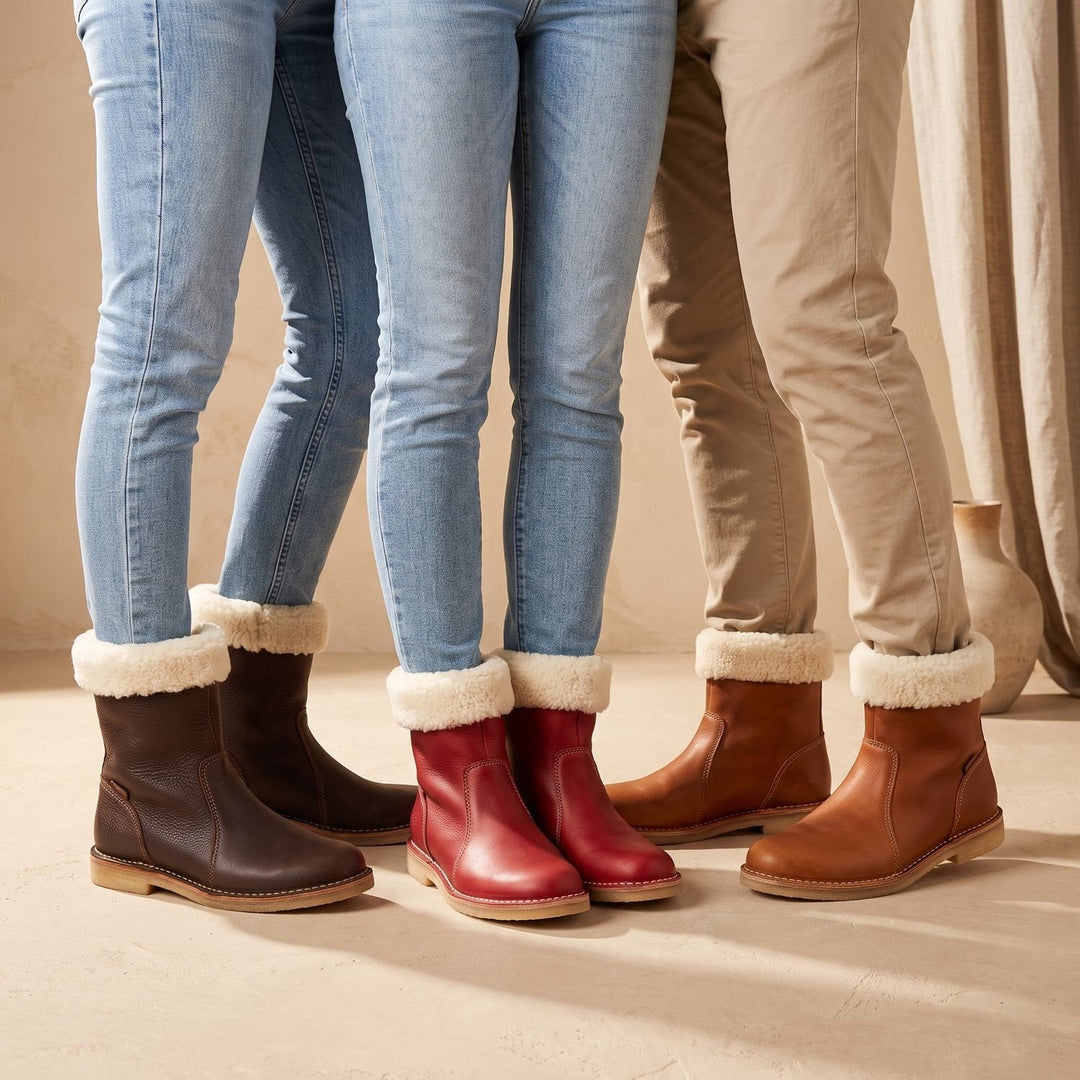 Damen Stiefeletten mit Fleecefutter für Winter (9)