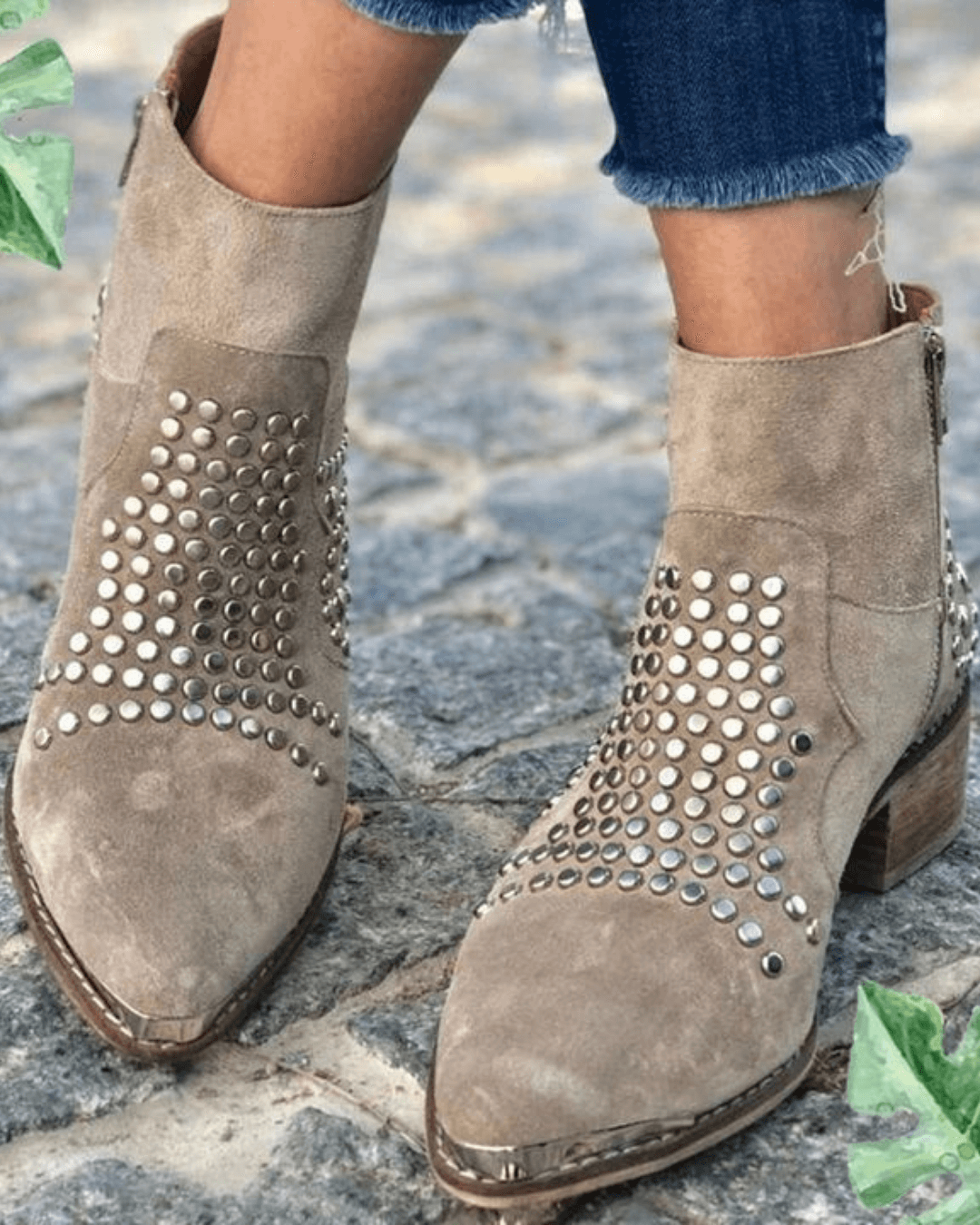 Damen Stiefeletten mit Nieten für jeden Look