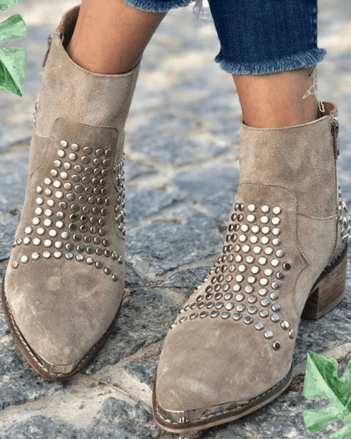 Damen Stiefeletten mit Nieten für jeden Look