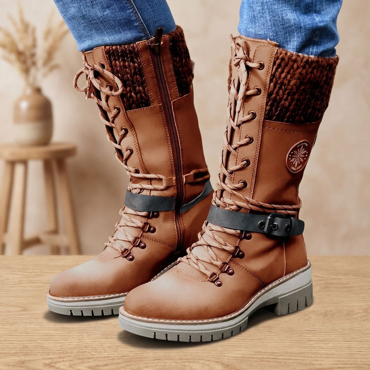 Damen Stiefeletten mit Profilsohle für Winter (2)