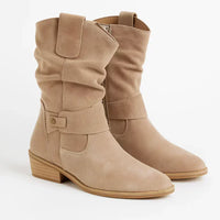 Amelie | Damen Stiefeletten mit Schnallenriemen für Herbst