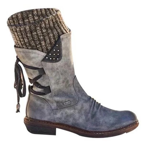 Damen Stiefeletten Wasserdicht Mit Reißverschluss (6)