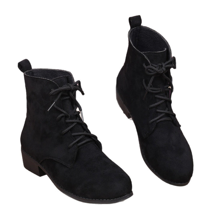 Damen Stiefeletten zum Schnüren mit Blockabsatz (4)