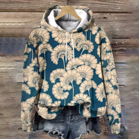 Paula | Damen Strick-Hoodie mit Jacquard für Herbst