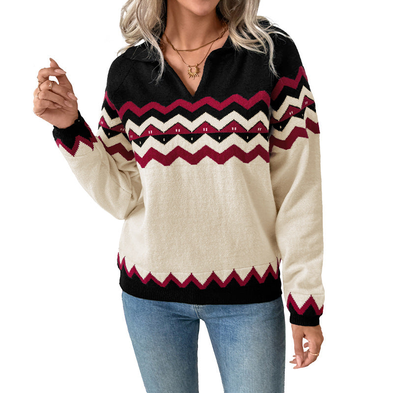 Damen Strickjacke aus Feinstrick mit Jacquardmuster (5)