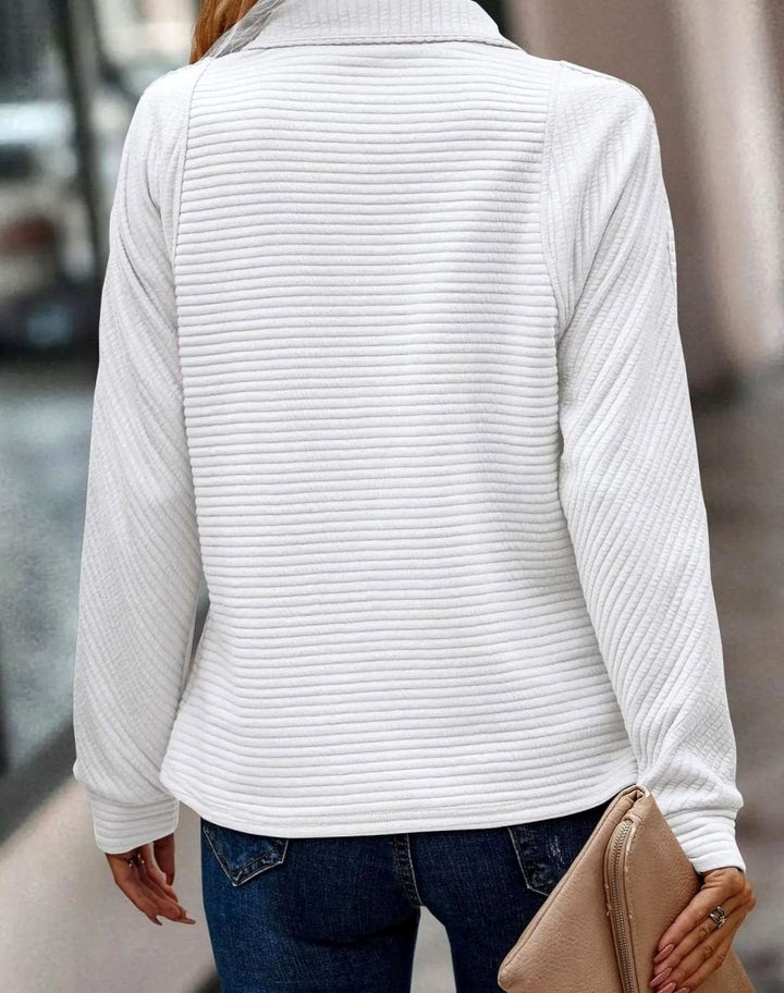 Damen Strickjacke aus Rippstrick für den Frühling (11)