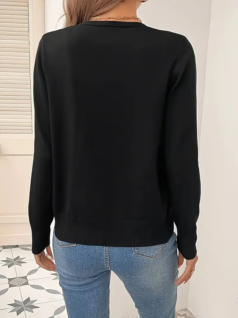 Damen Strickjacke aus weicher Viskose für Herbst (3)