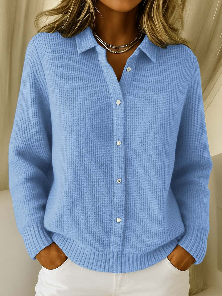 Damen Strickjacke elegant für den Alltag in Blau