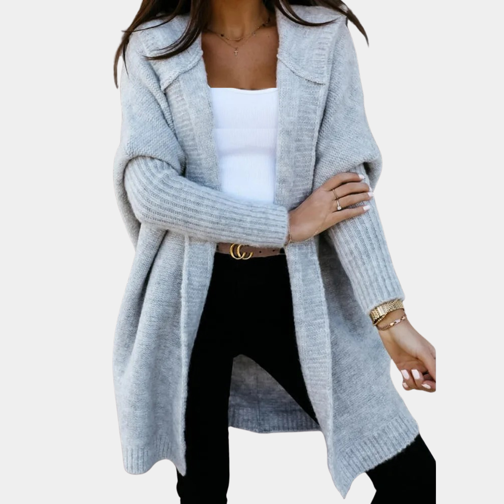 Damen Strickjacke Halblang in lockerer Passform