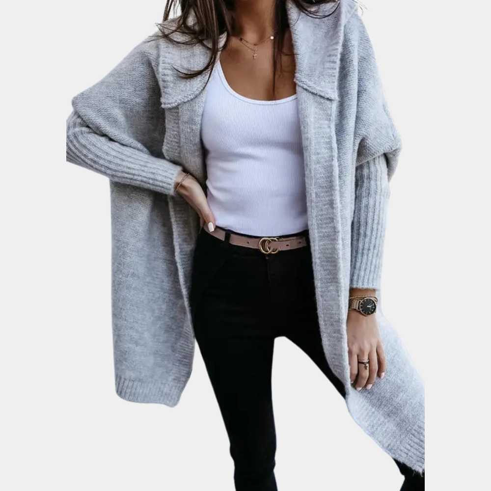 Damen Strickjacke Halblang in lockerer Passform (2)