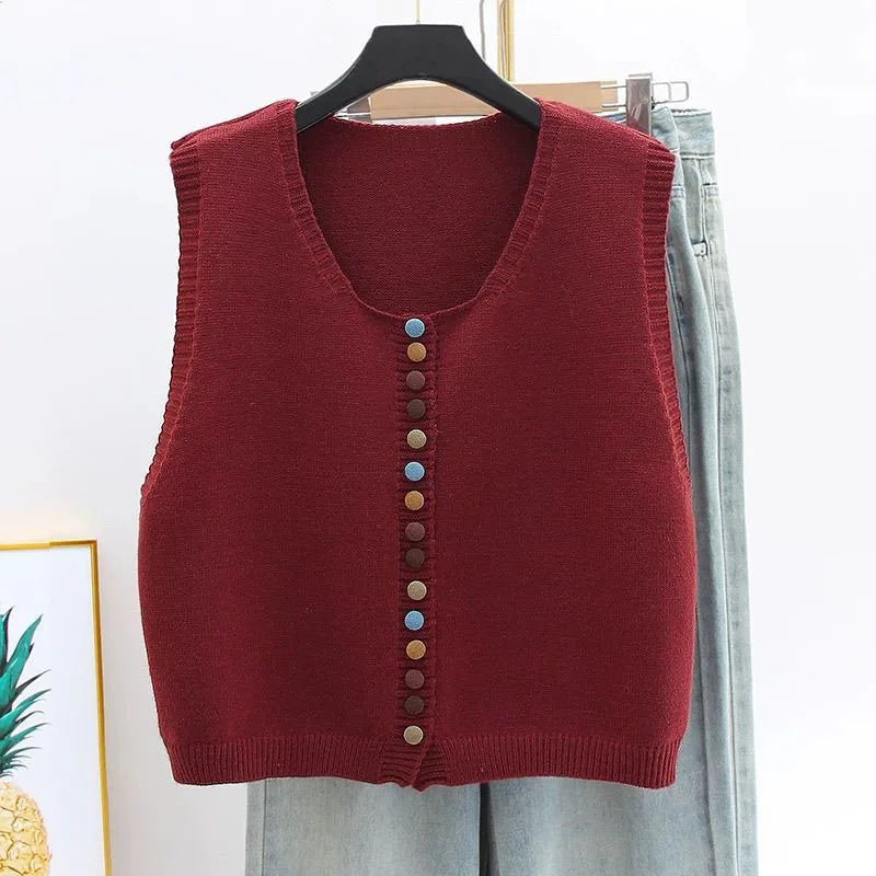 Damen Strickjacke im Lagenlook zum Styling in Bordeaux