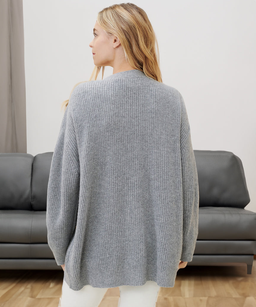 Damen Strickjacke im Oversized-Look für Herbst (10)