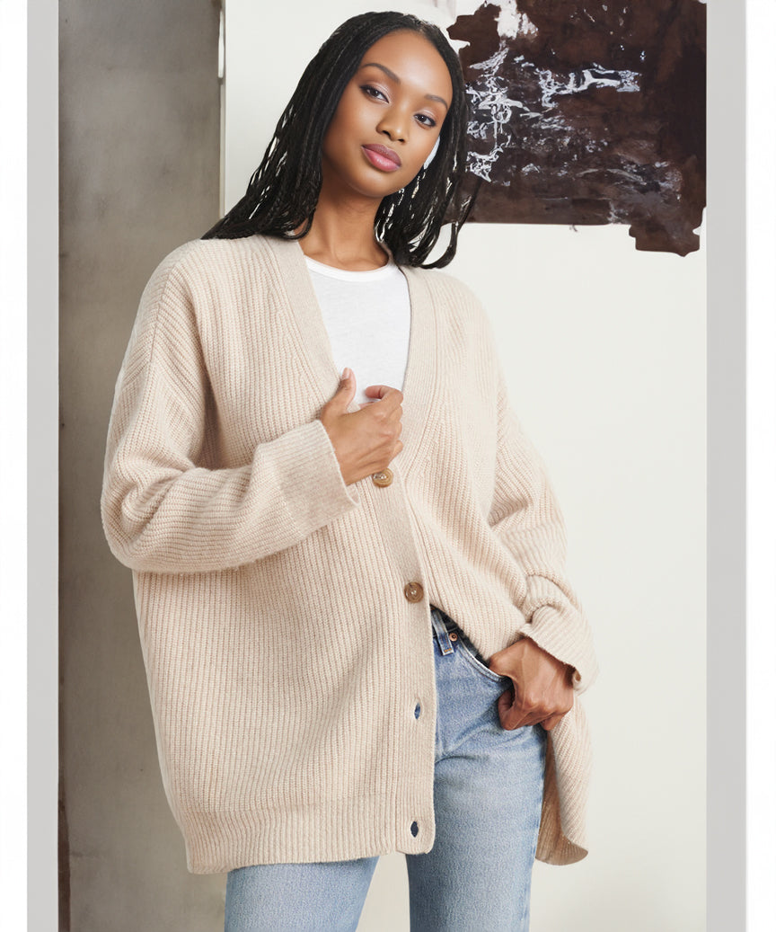 Damen Strickjacke im Oversized-Look für Herbst (18)