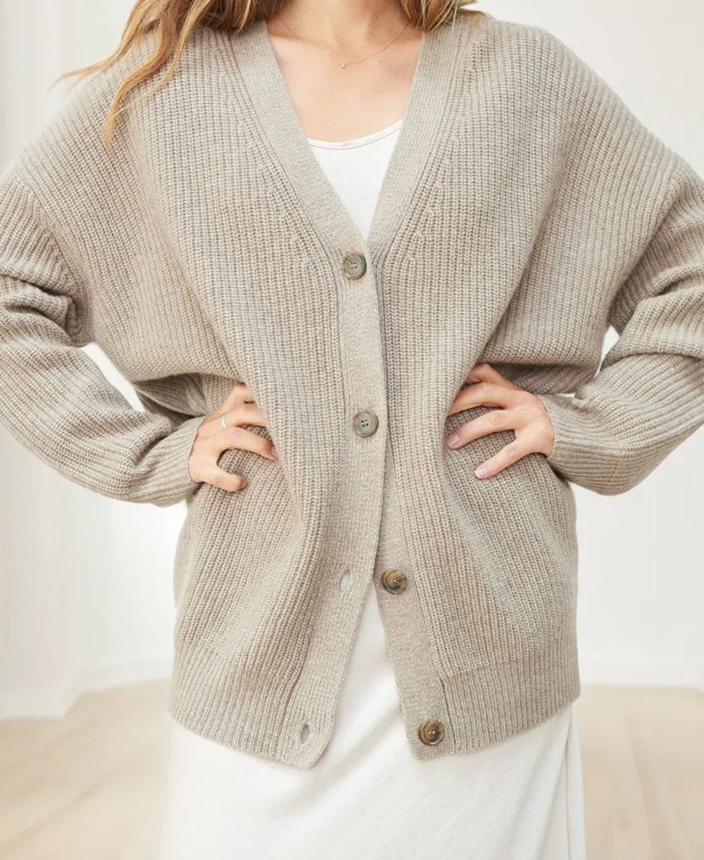Damen Strickjacke im Oversized-Look für Herbst (2)