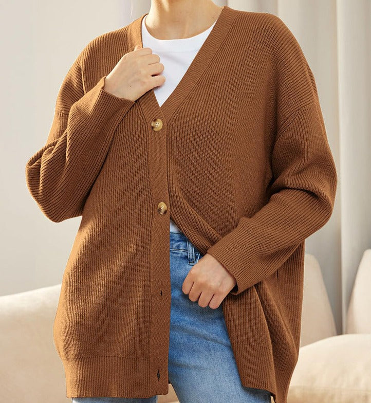 Damen Strickjacke im Oversized-Look für Herbst (20)