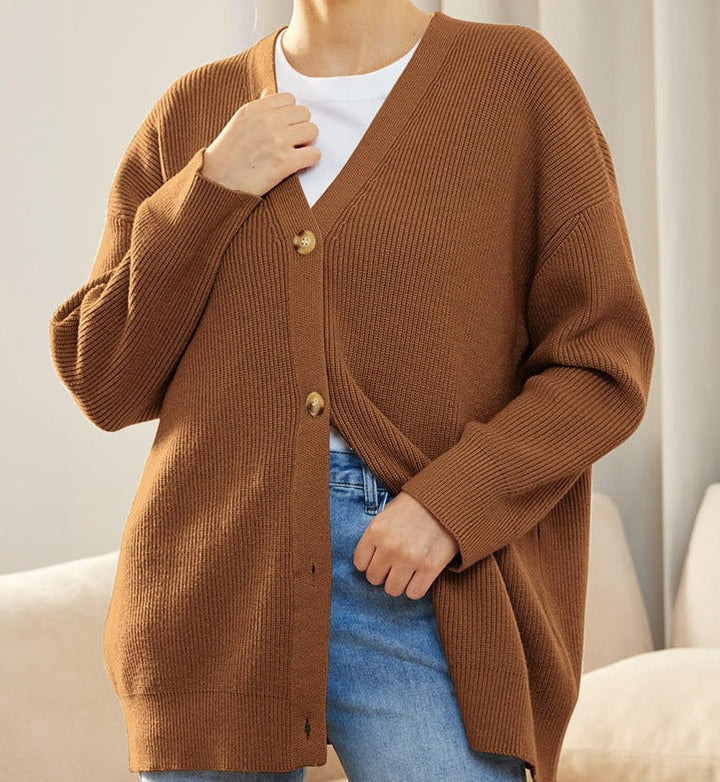 Damen Strickjacke im Oversized-Look für Herbst (20)