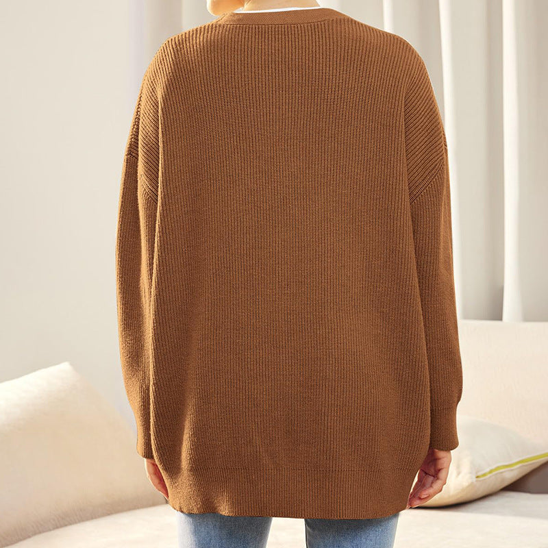 Damen Strickjacke im Oversized-Look für Herbst (21)