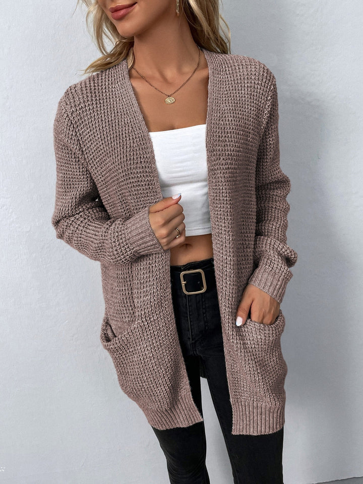 Damen Strickjacke im Relaxed-Fit für Herbst in Rosa