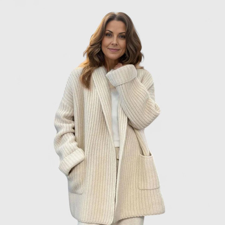 Damen Strickjacke im Rippstrick für den Herbst (3)