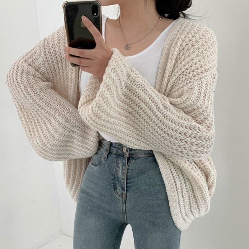 Damen Strickjacke in lässiger Passform für Herbst (5)