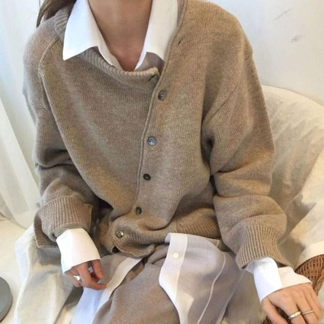 Damen Strickjacke Klassisch mit Oversized-Schnitt (3)