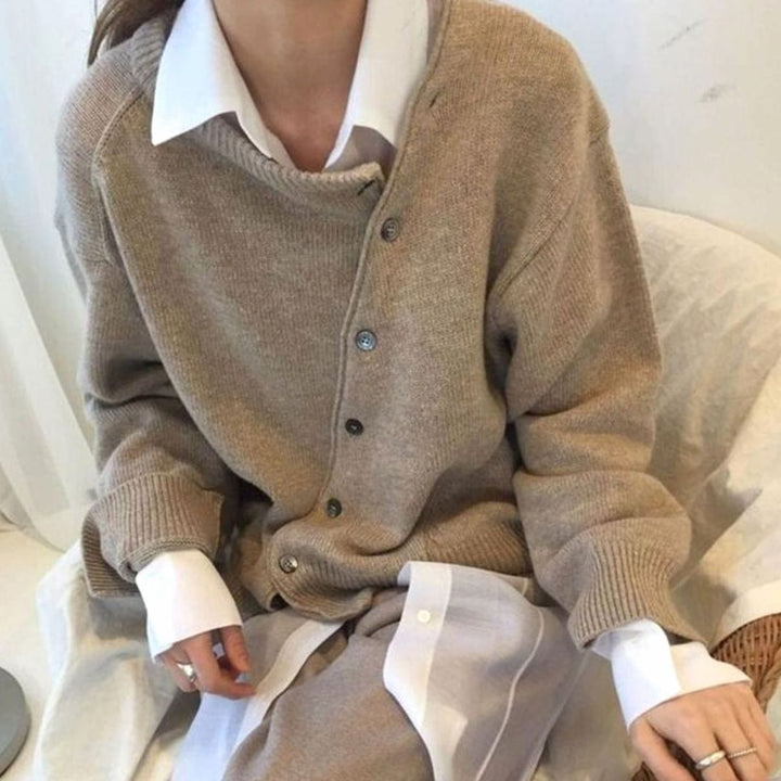 Damen Strickjacke Klassisch mit Oversized-Schnitt (3)