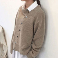 Matilda | Damen Strickjacke Klassisch mit Oversized-Schnitt