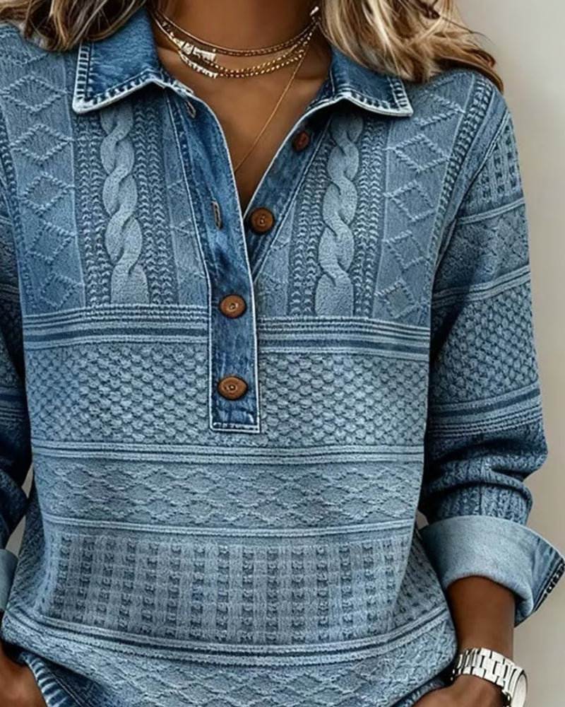 Damen Strickjacke lang Kabel-Knit zum Herbst (3)