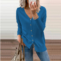 Johanna | Damen Strickjacke Langarm mit V-Ausschnitt