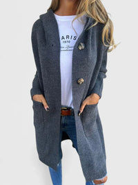Fiona | Damen Strickjacke Longline für den Herbst