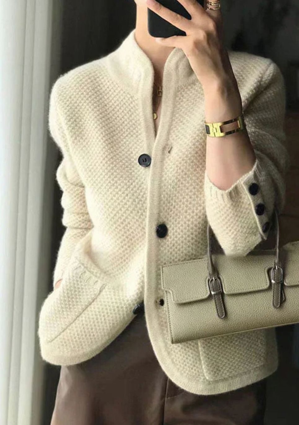 Damen Strickjacke mit feinem Knit zum Kombinieren (2)