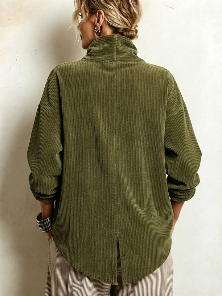 Damen Strickjacke mit Hochkragen im Vintage-Stil (2)