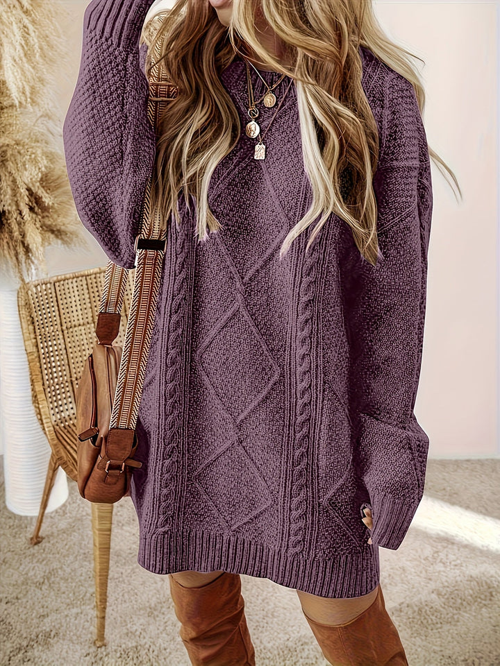 Damen Strickjacke mit klassischem Zopfmuster zum Wohlfühlen (4)