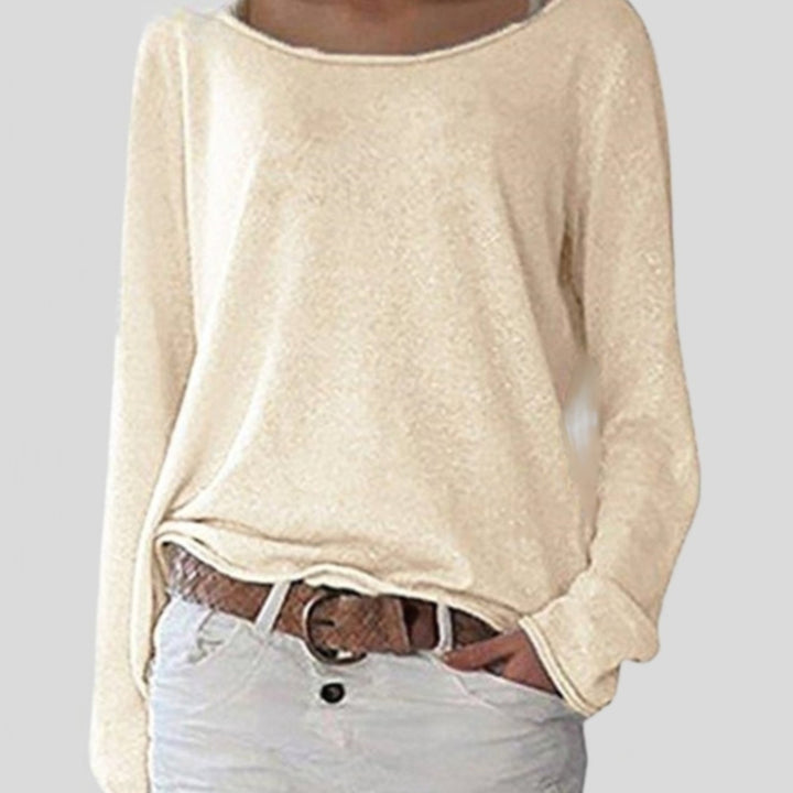 Damen Strickjacke mit langen Ärmeln für jeden Tag in Beige