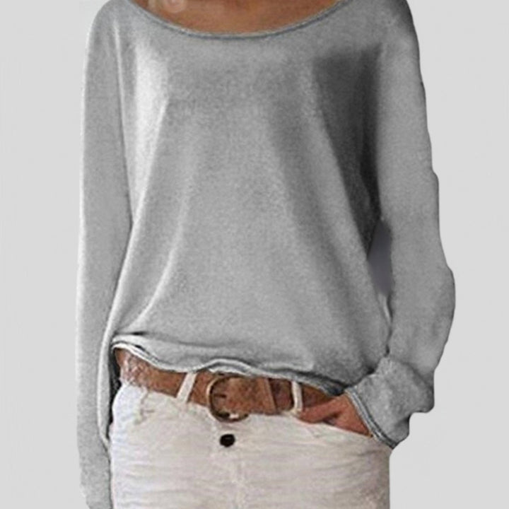 Damen Strickjacke mit langen Ärmeln für jeden Tag in Grau