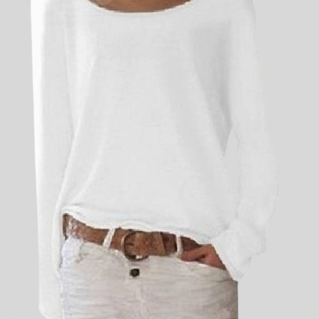 Damen Strickjacke mit langen Ärmeln für jeden Tag in Weiß