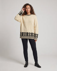 Maja | Damen Strickjacke mit Norwegermuster für lässige Wochenenden