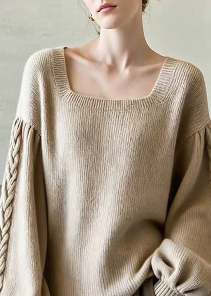 Damen Strickjacke mit Puffärmeln für vielseitiges Styling (2)