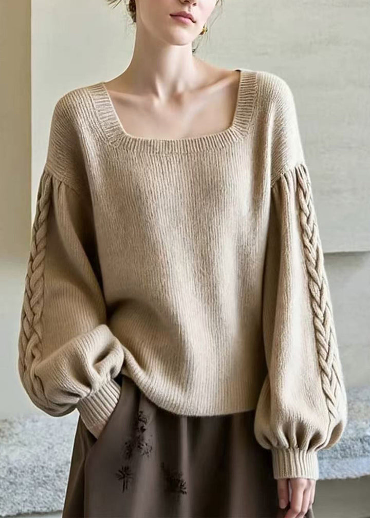 Damen Strickjacke mit Puffärmeln für vielseitiges Styling (3)