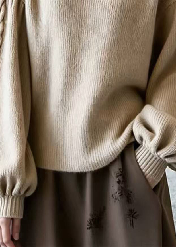 Damen Strickjacke mit Puffärmeln für vielseitiges Styling (4)