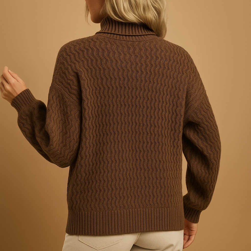 Damen Strickjacke mit Stehkragen für Büro (3)