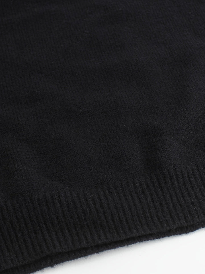 Damen Strickjacke mit Streifenmanschetten für Herbst (11)
