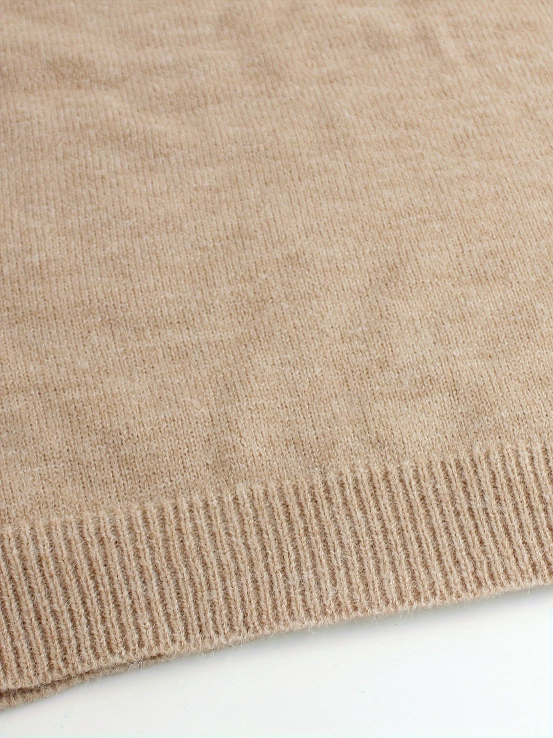 Damen Strickjacke mit Streifenmanschetten für Herbst (18)