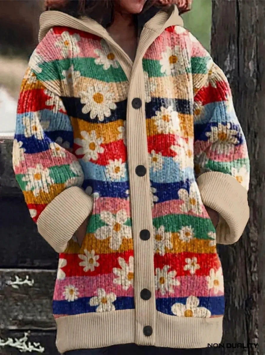 Damen Strickjacke mit verspieltem Muster in Entwurf 7